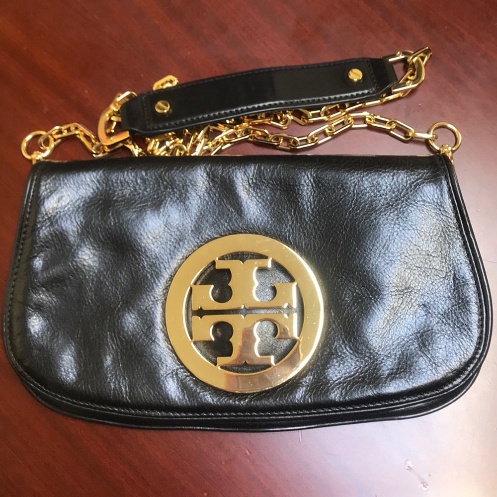 Tory Burch black leather crossbody bag